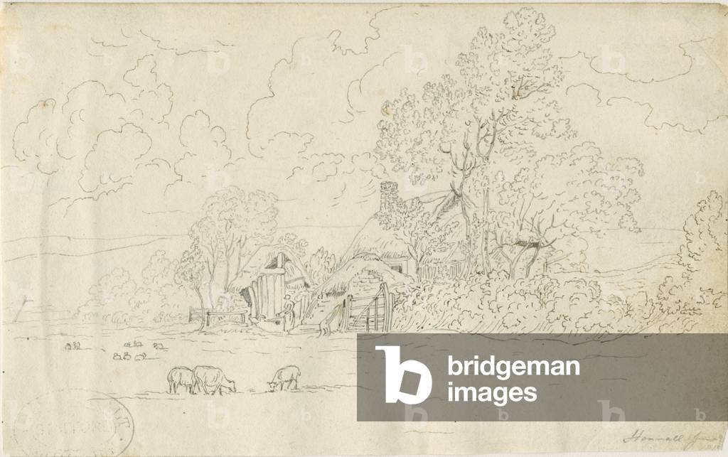 Stonnall Church: pen drawing, 20 Jun 1813 (drawing)