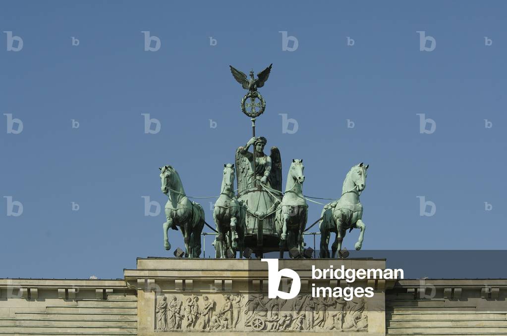 View of the quadriga of the Brandenburg Gate, 1789-91 (photo)