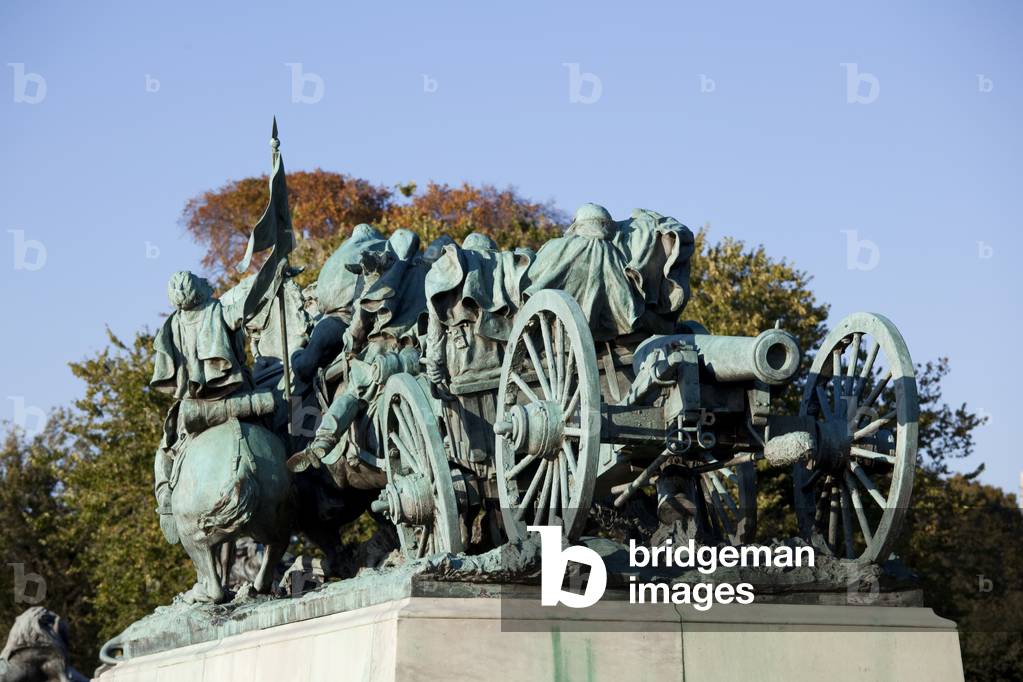 The Ulysses S Grant Memorial in front of the Capitol (photo)