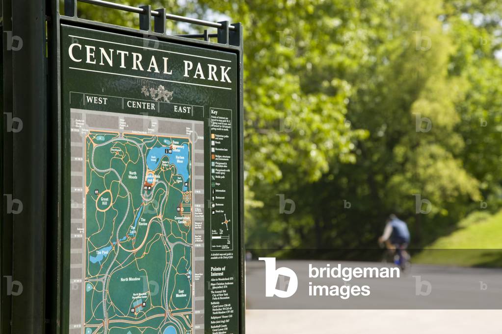 Central Park Map (photo)