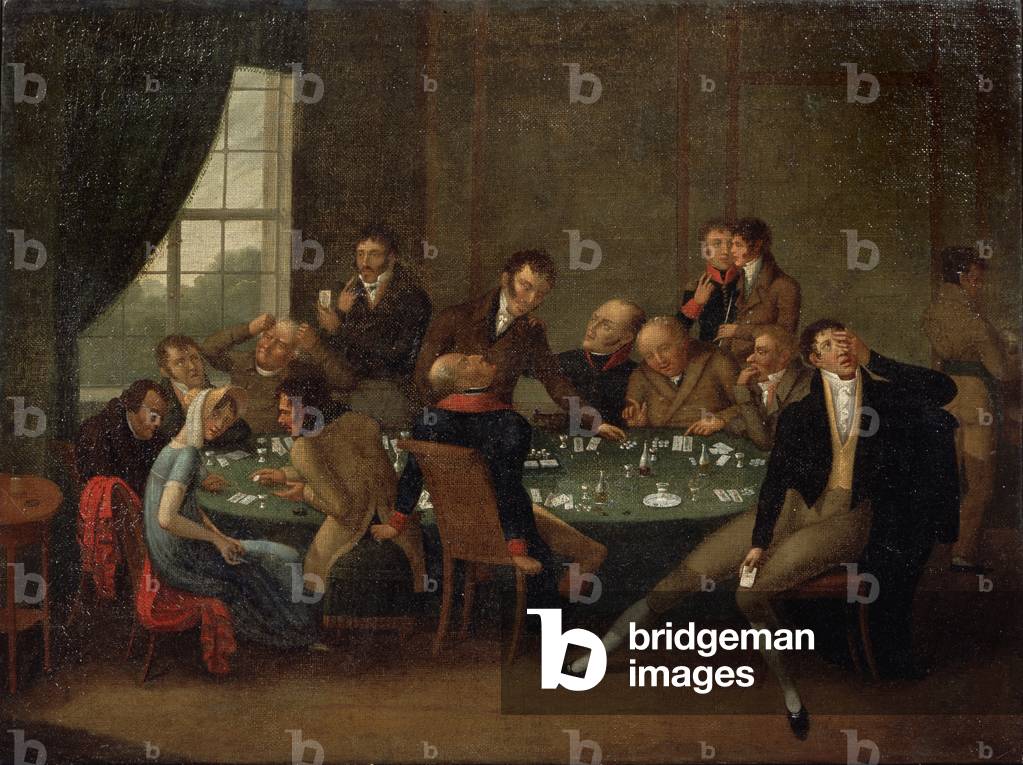 The Gambling House (oil on canvas)