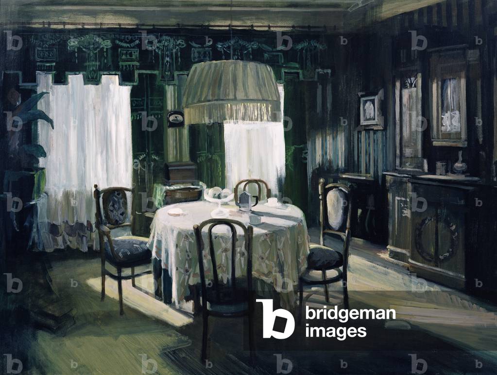 Stage design for the film 'The Transformation', 2001 (tempera on plywood)