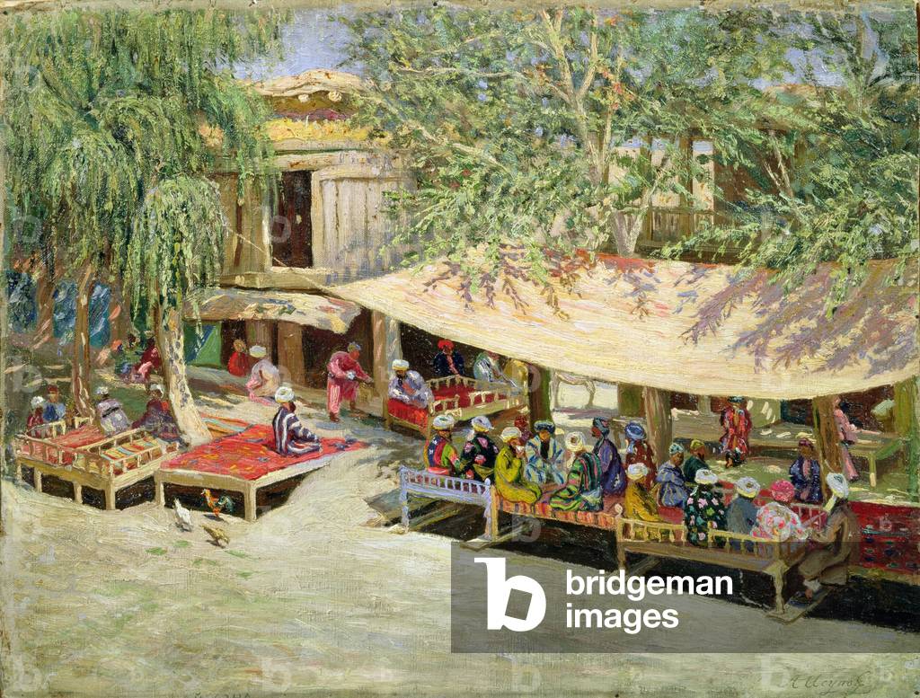 Tea House, c.1910 (oil on canvas)