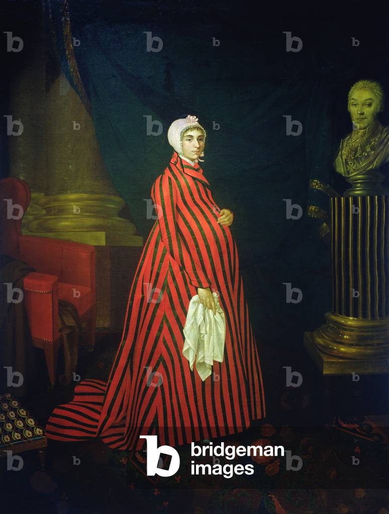 Portrait of the Actress and Singer Praskovya Zemchugova also known as Countess Sheremetyeva, 1803 (oil on canvas)