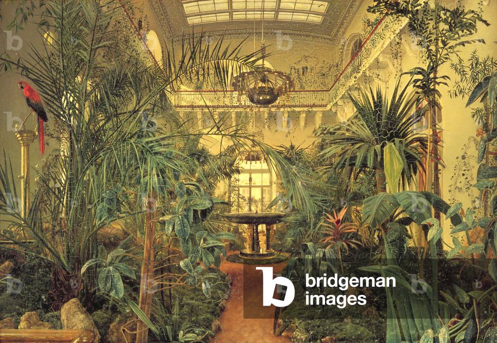 Winter Garden in the Winter Palace, St. Petersburg, 1840 (oil on canvas)