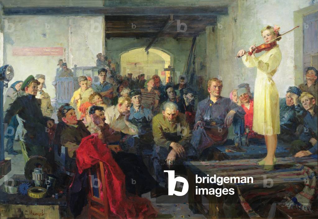 Concert in the Machine and Tractor Station (oil on canvas)