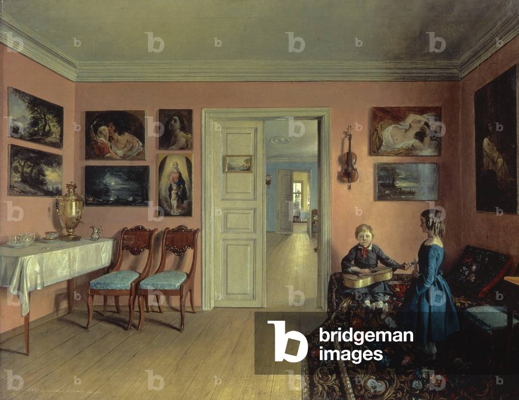 In the Artist's Room, 1855 (oil on canvas)