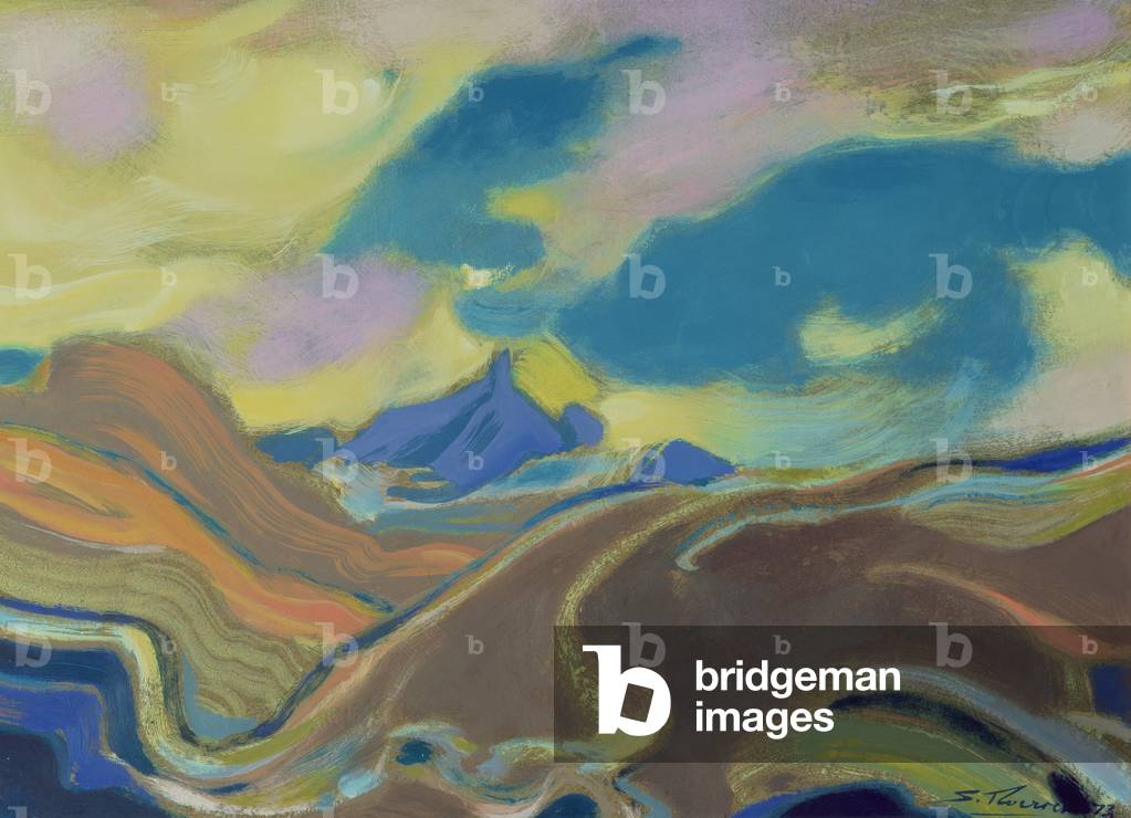 Magadha, 1973 (oil on canvas)