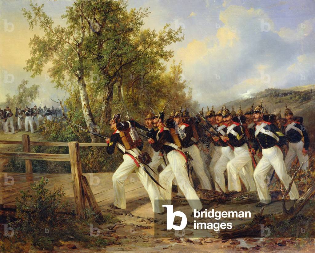 A Scene from the soldier's life, 1849 (oil on canvas)