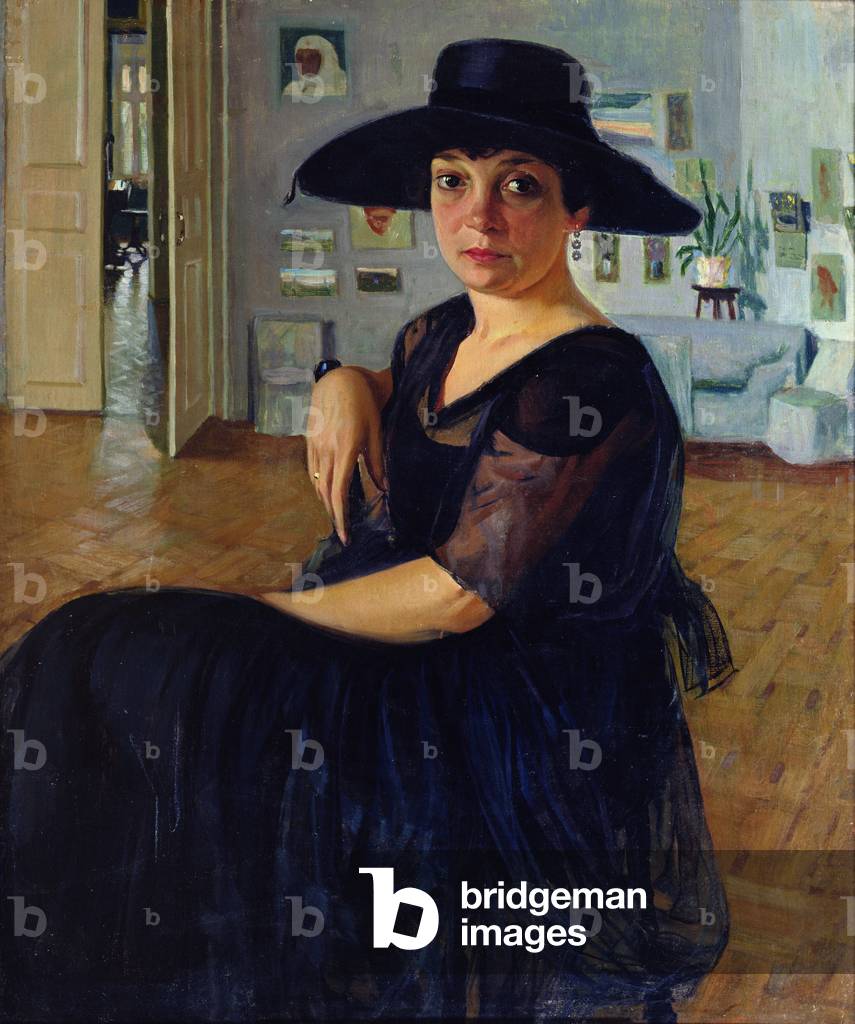 Portrait of Lidiya Seyfullina, c.1920 (oil on canvas)