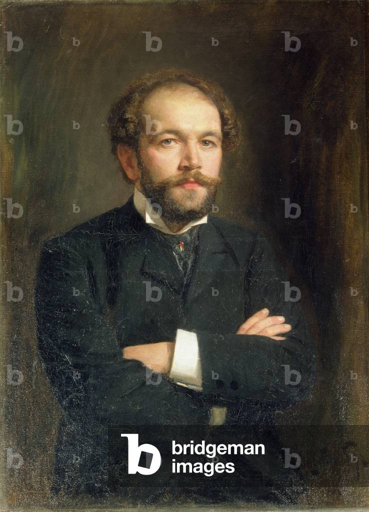 Portrait of Nikolai Karlovich Medtner (1879-1951) 1906 (oil on canvas)