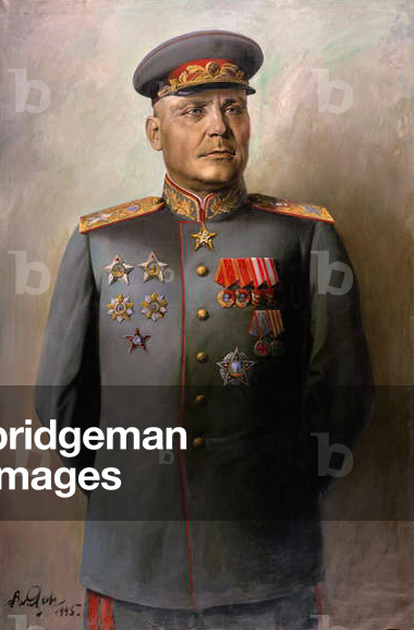Portrait of the Marshal of the Soviet Union, Ivan Konev (1897-1973), 1945 (oil on canvas)