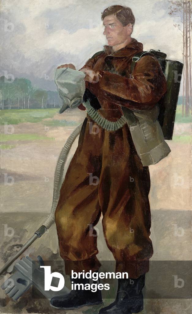 Going into Contamination Territory, c.1930 (oil on canvas)