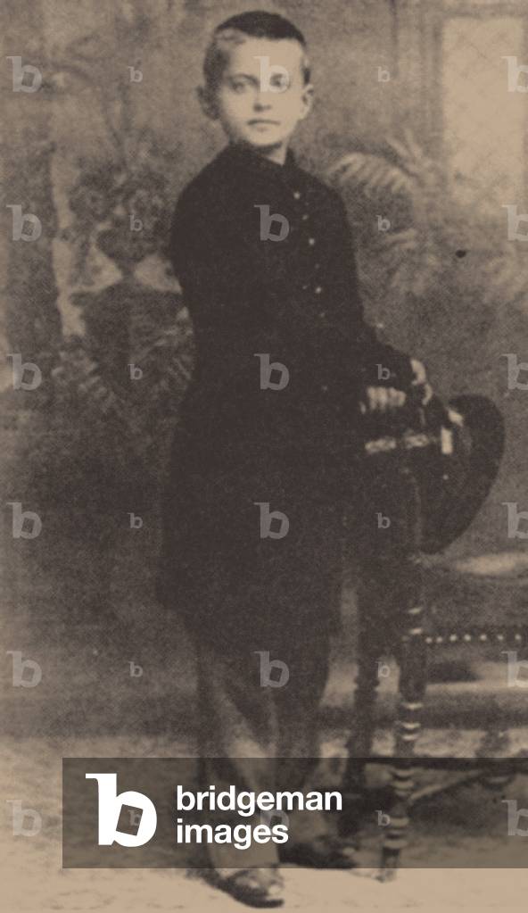 Leon Trotsky aged 9, 1888 (b/w photo)