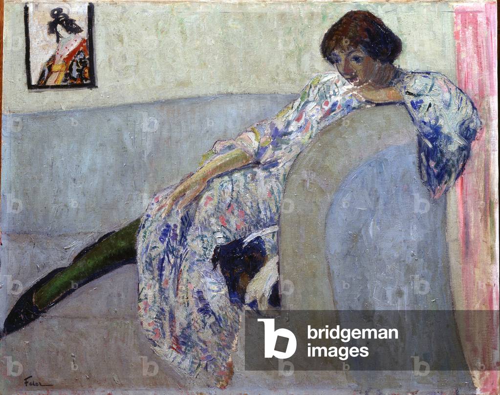 Portrait of Vera Inber, c.1920 (oil on canvas)