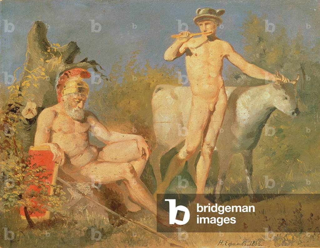 Mercury and Argus, 1862 (oil on canvas)