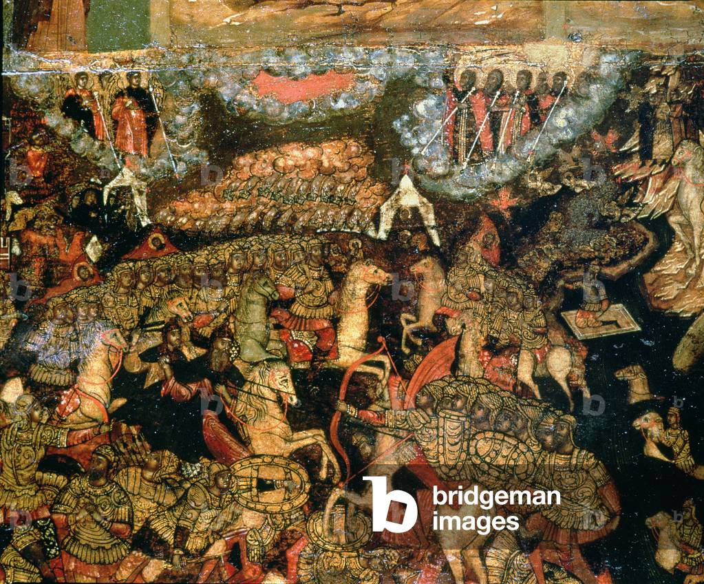 Battle between the Russian and Tatar troops in 1380, 1640s (oil on canvas)