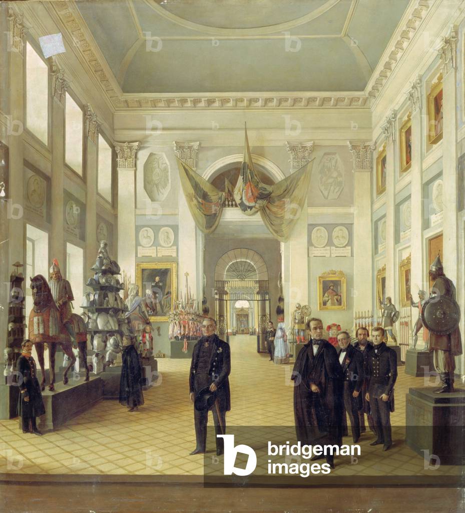 Interior of the Armoury Chamber in the Kremlin, 1844 (oil on canvas)