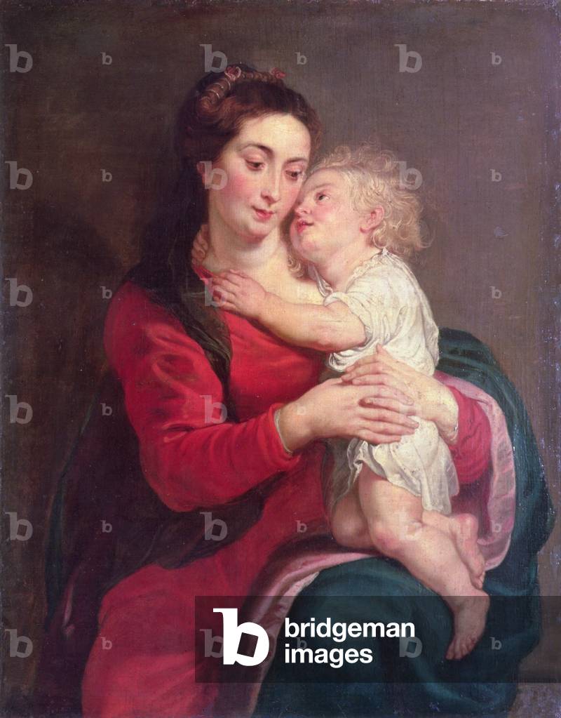 Virgin with Child (oil on canvas)