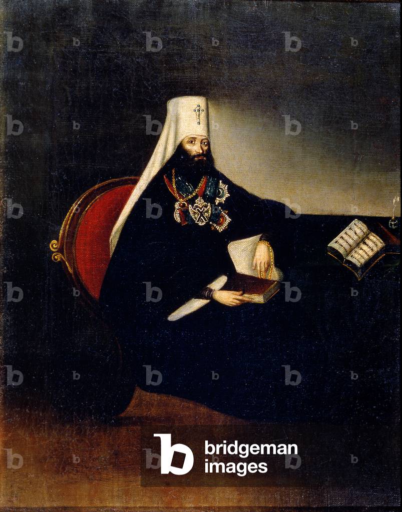 Portrait of the Metropolitan Philaret (1783-1867) (oil on canvas)