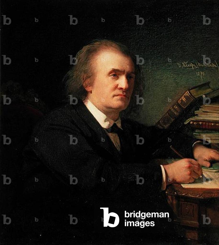 Portrait of Alexander Serov (1820-71), 1870 (oil on canvas)