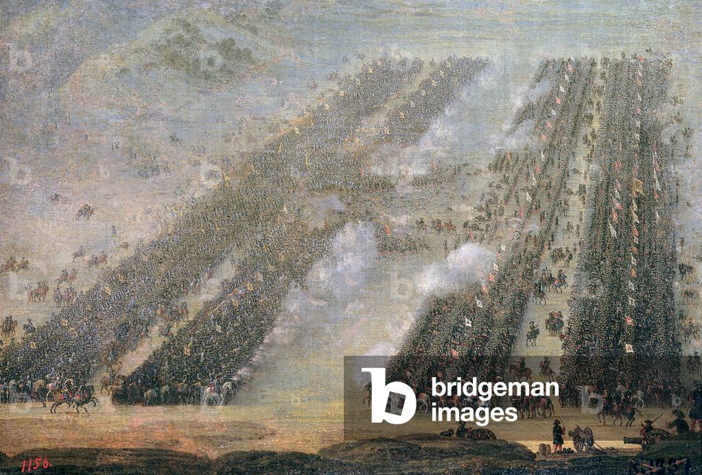 The Battle of Poltava, 1750 (oil on canvas)