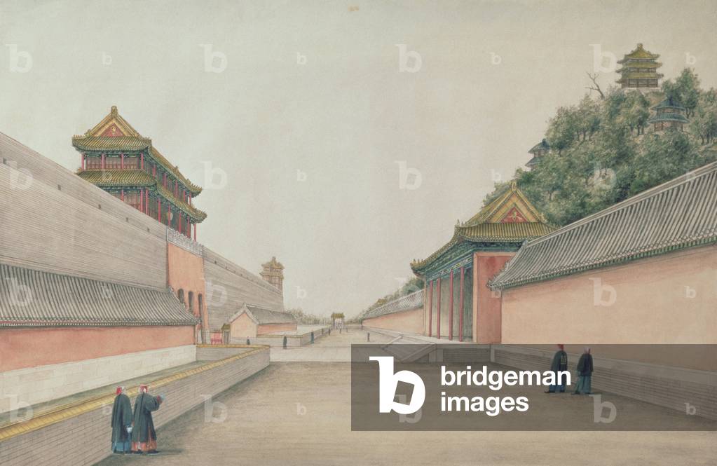 The Imperial Palace in Peking, from a collection of Chinese Sketches, 1804-06 (w/c on paper)