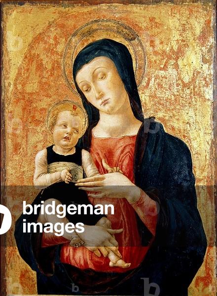 Virgin and Child (oil on panel)