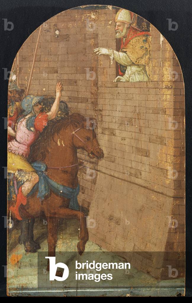 Saint Geminiano saving Modena from Attila the Hun (oil on canvas)