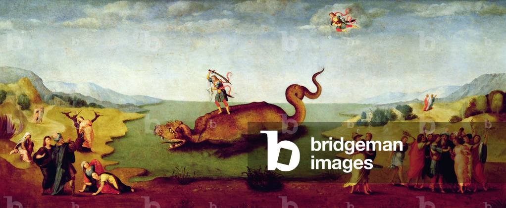Perseus rescuing Andromeda (oil on panel)