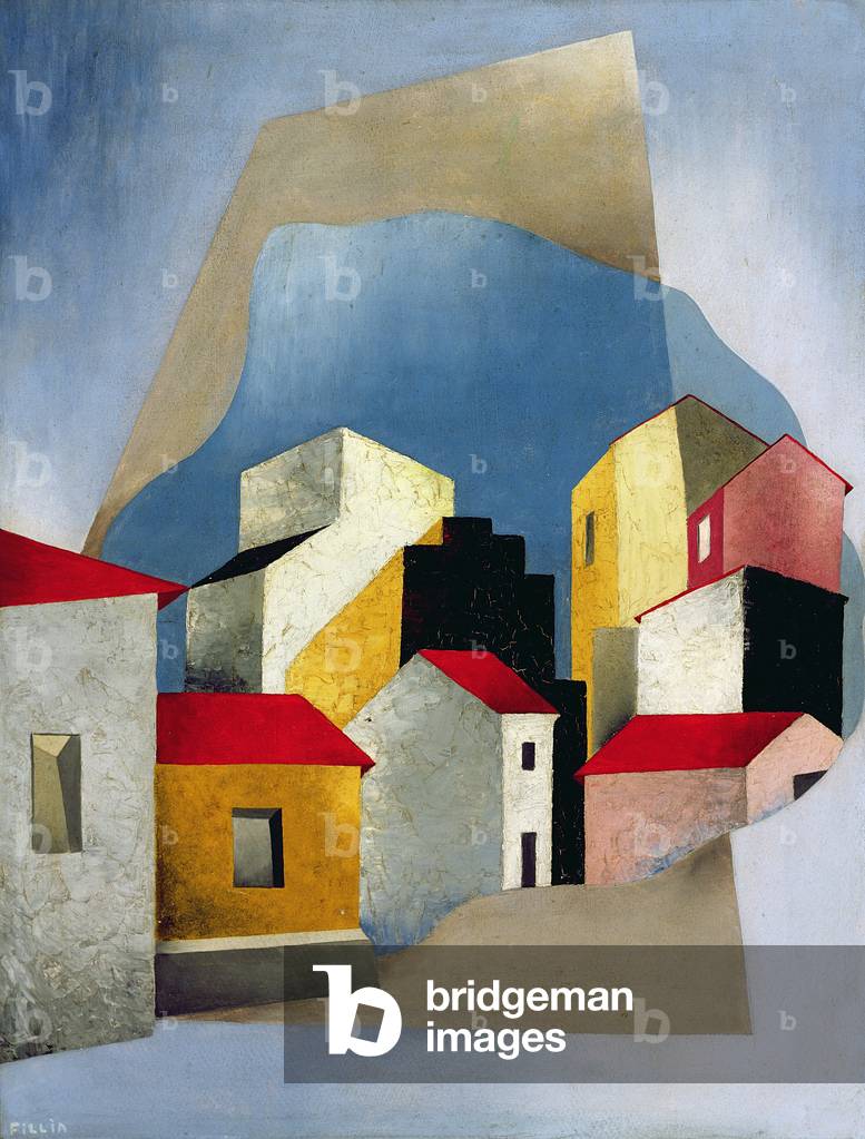 Houses at Lerici, 1932-33 (oil on canvas)