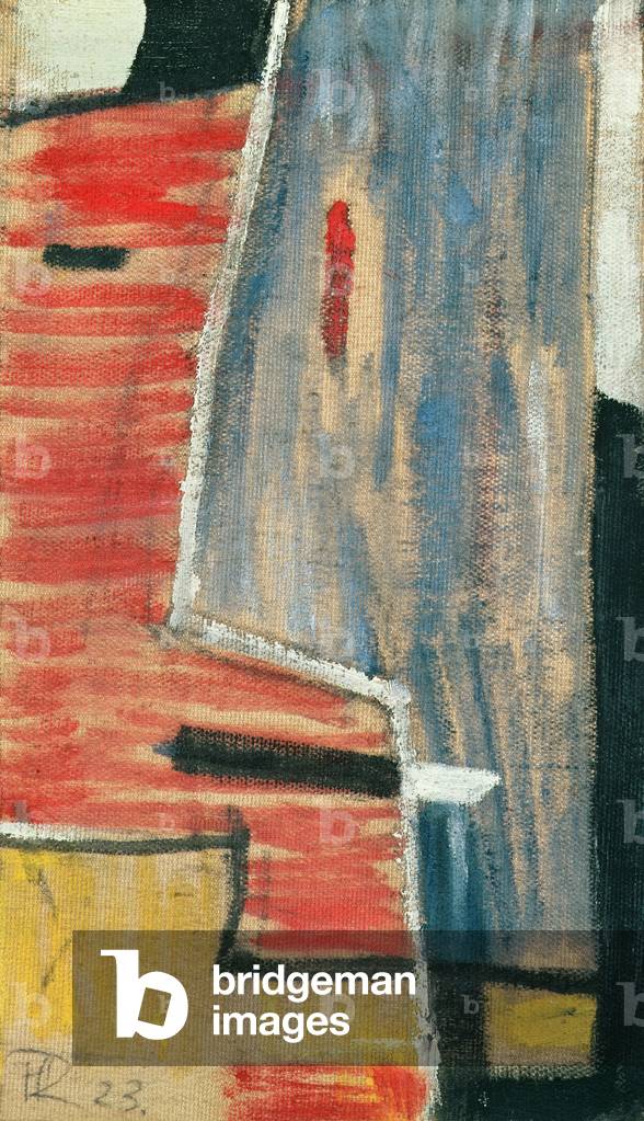 Dada Head, 1923 (oil on canvas mounted on wood)