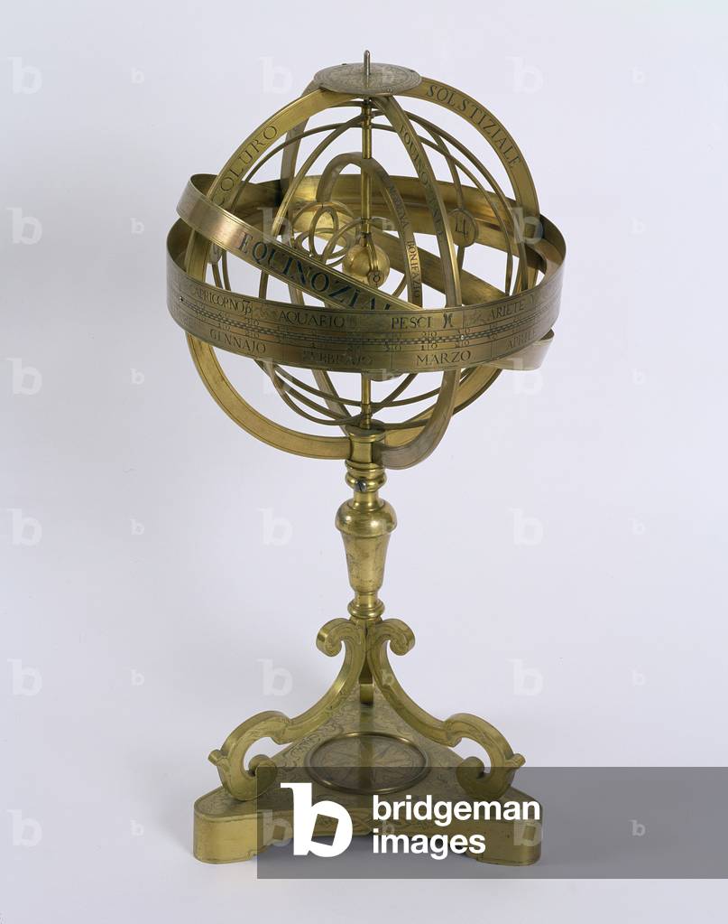 An Armillary Sphere of the Copernican system, 1764 (bronze)