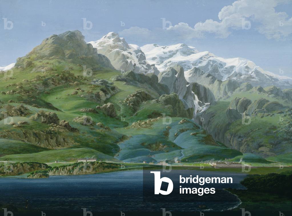 View of Mont Cenis (oil on canvas)