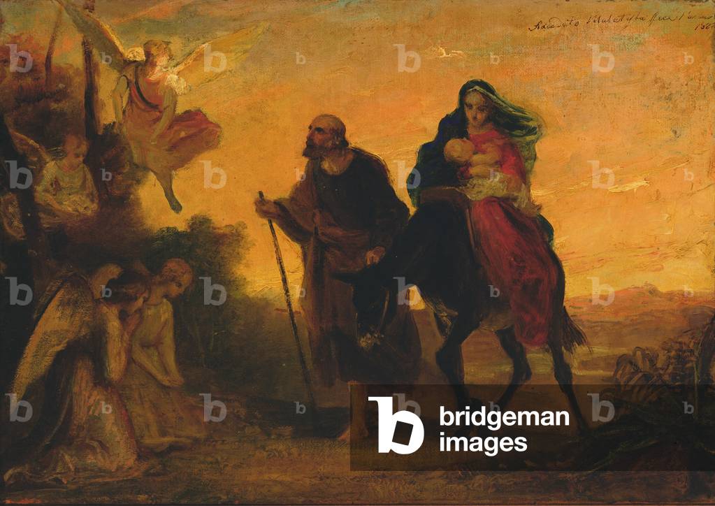 The Flight to Egypt, 1862 (oil on canvas)