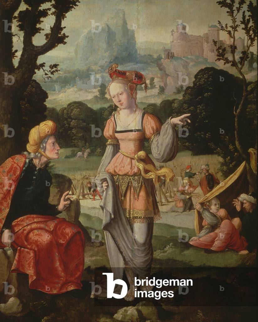 Bild von Gemälde "Ruth und Naomi auf dem Feld von Boas", 1530 von Jan van Scorel