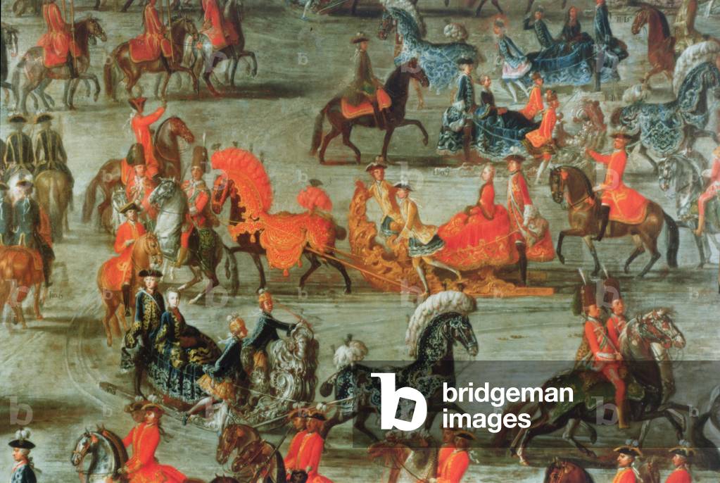 L'Imperial Sleigh Ride in occasione del matrimonio dell'imperatore Giuseppe II d'Austria con la sua seconda mo
