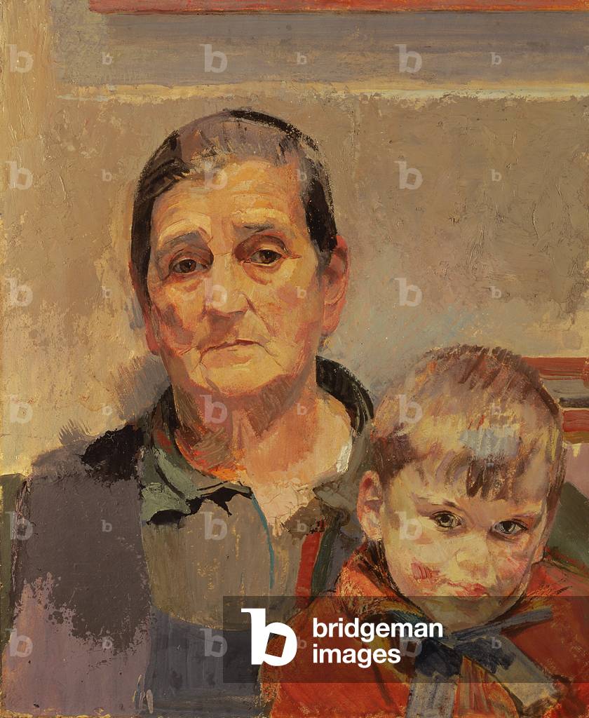 The Artist's Mother with a young child