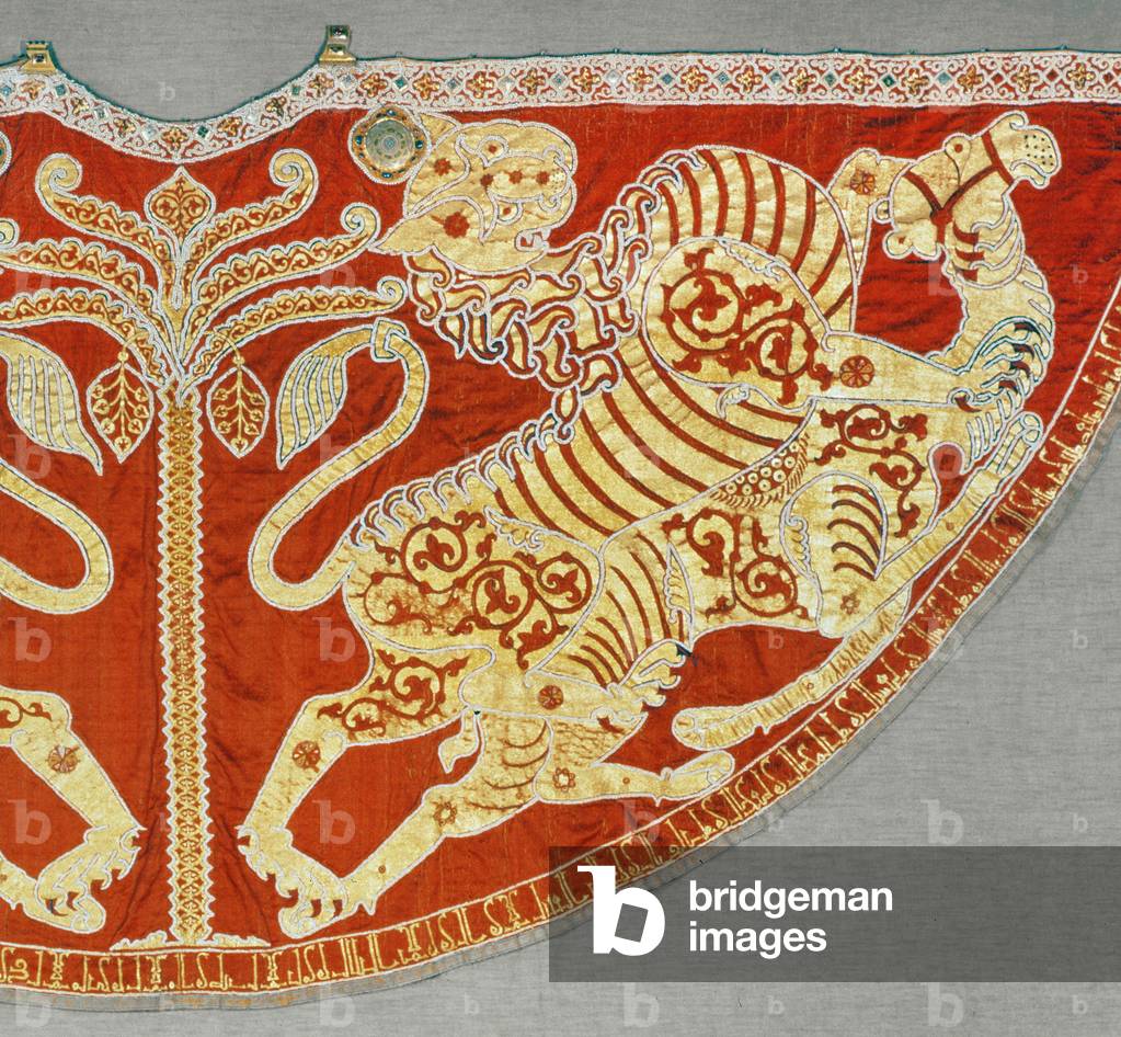 Imperial coronation robe of the Holy Roman Emperors, 1133 (gold embroidery) (see also 69402)