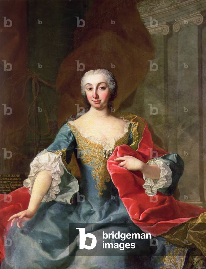 Katherina, contessa Harrach nata contessa Bouqnoy, moglie del conte Karl Anton von Harrach, XVIII secolo (olio