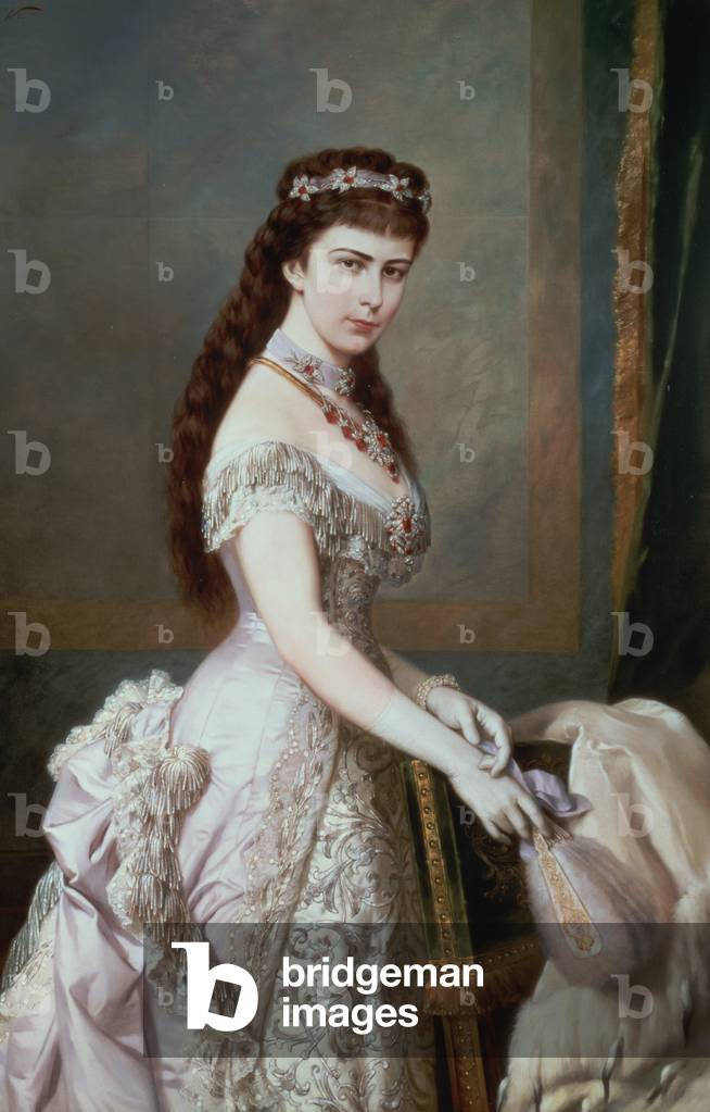 Elizabeth of Bavaria (1837-98), wife of Franz Joseph I of Austria (1830-1916), 1882 (oil on canvas)