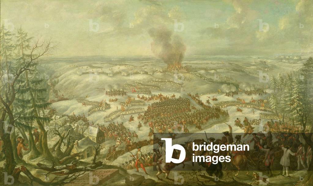 Immagine di Dipinto "La battaglia di Maxen", 18th Secolo di Franz Paul Findenigg