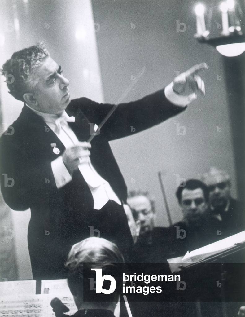The composer Aram Khachaturain (b/w photo)