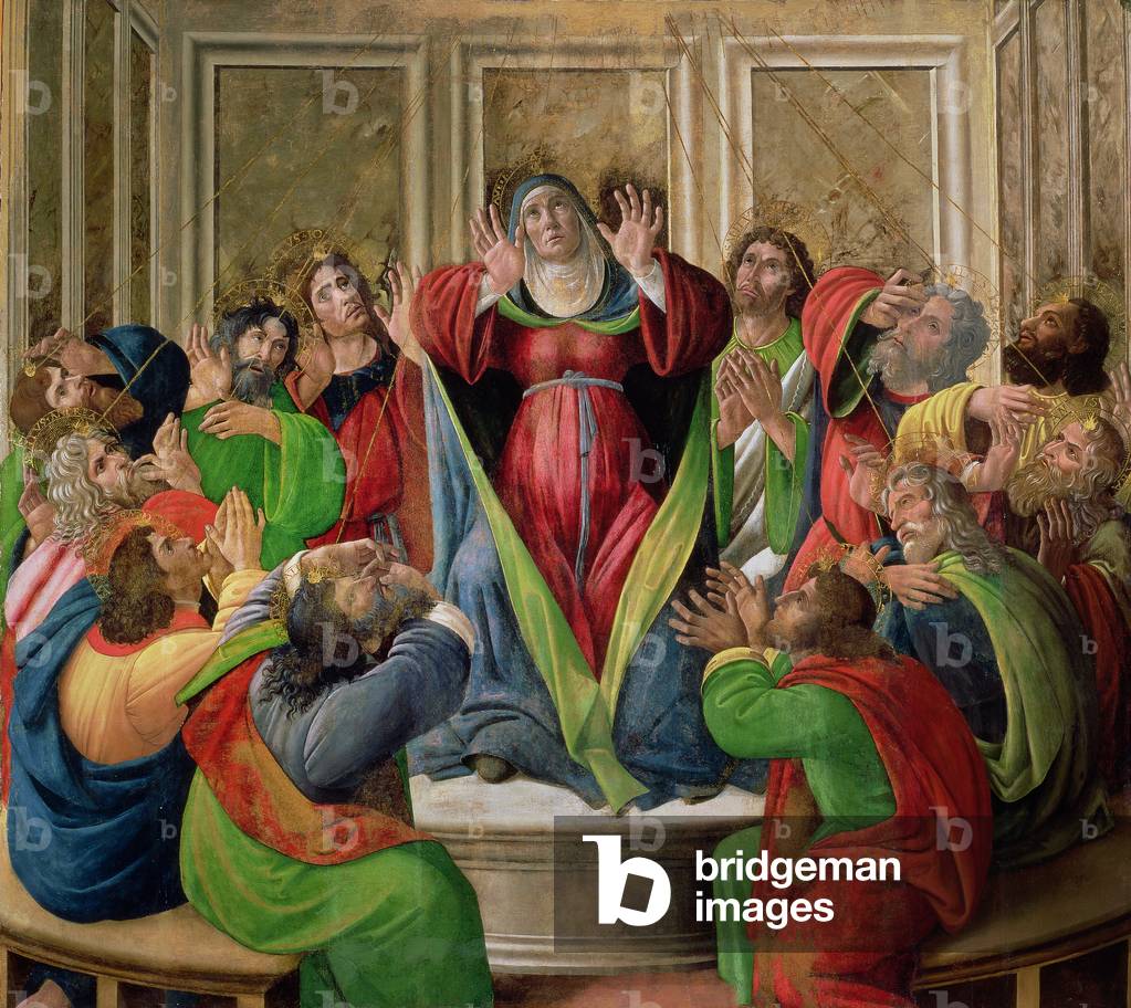 The Descent of the Holy Ghost, 1495-1505 (oil on panel)