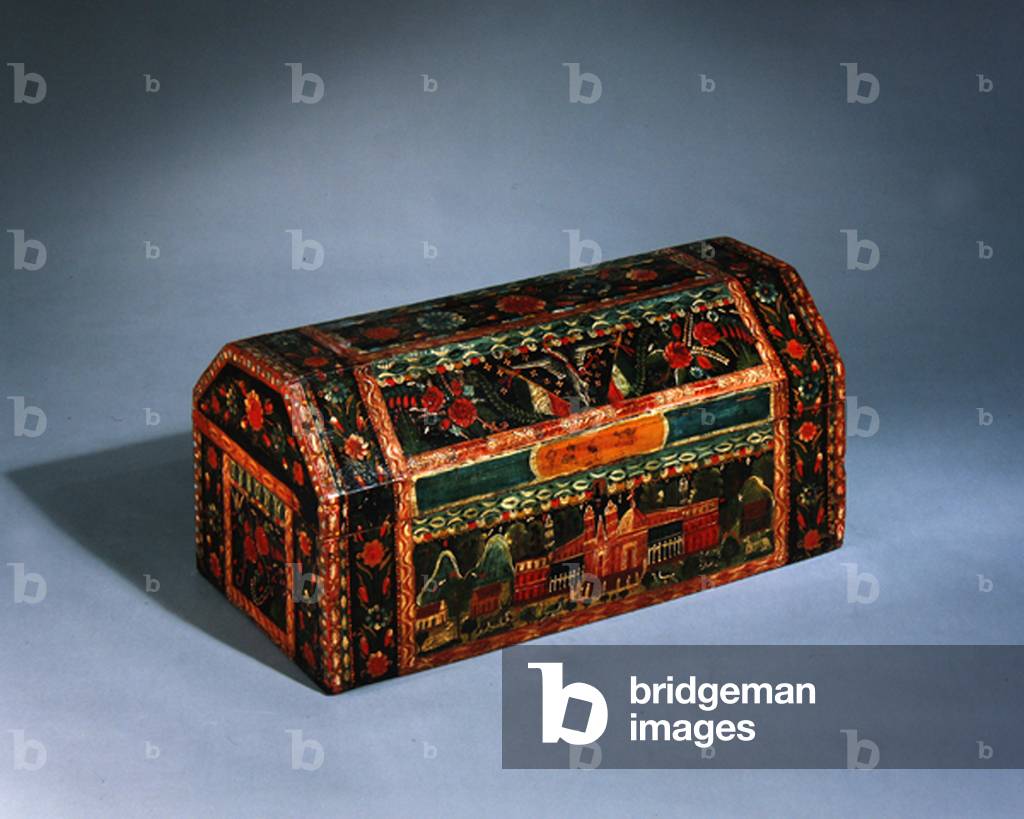 Chest, late 19th century (lacquered & painted wood)