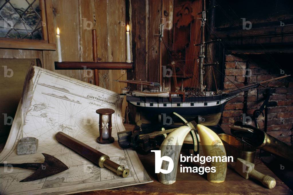 Objects from a Nineteenth Century Captain's Desk (photo)