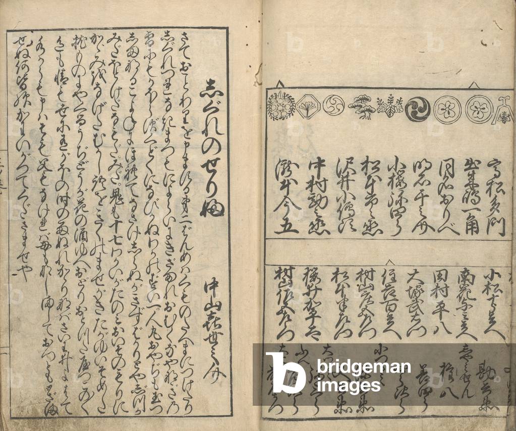 Collection of Pictures of the Actors in the Four Theatres (Shiza yakusha ezukushi), vol 2 (woodblock print)
