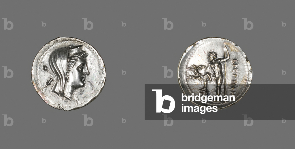 Drachm depicting the Nymph Amphitrite, 216-203 BC (silver)