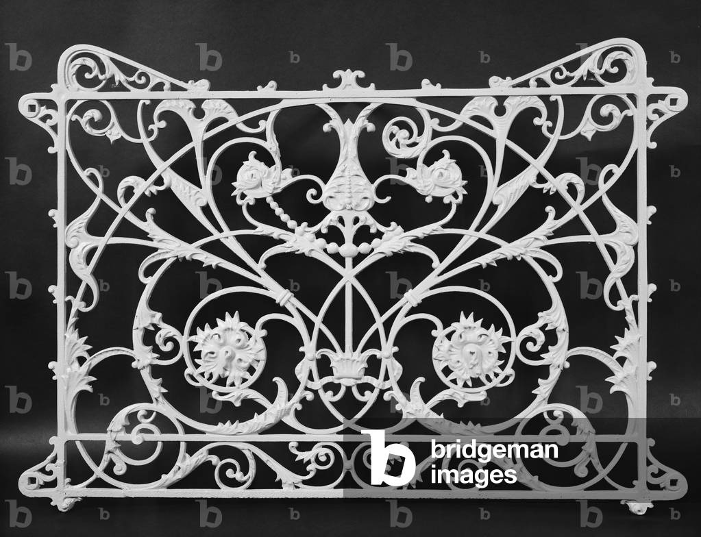 Section of Balcony Railing from Mecca Apartment Building, 34th and State Streets, Chicago, Illinois, 1891-92  (painted cast iron)