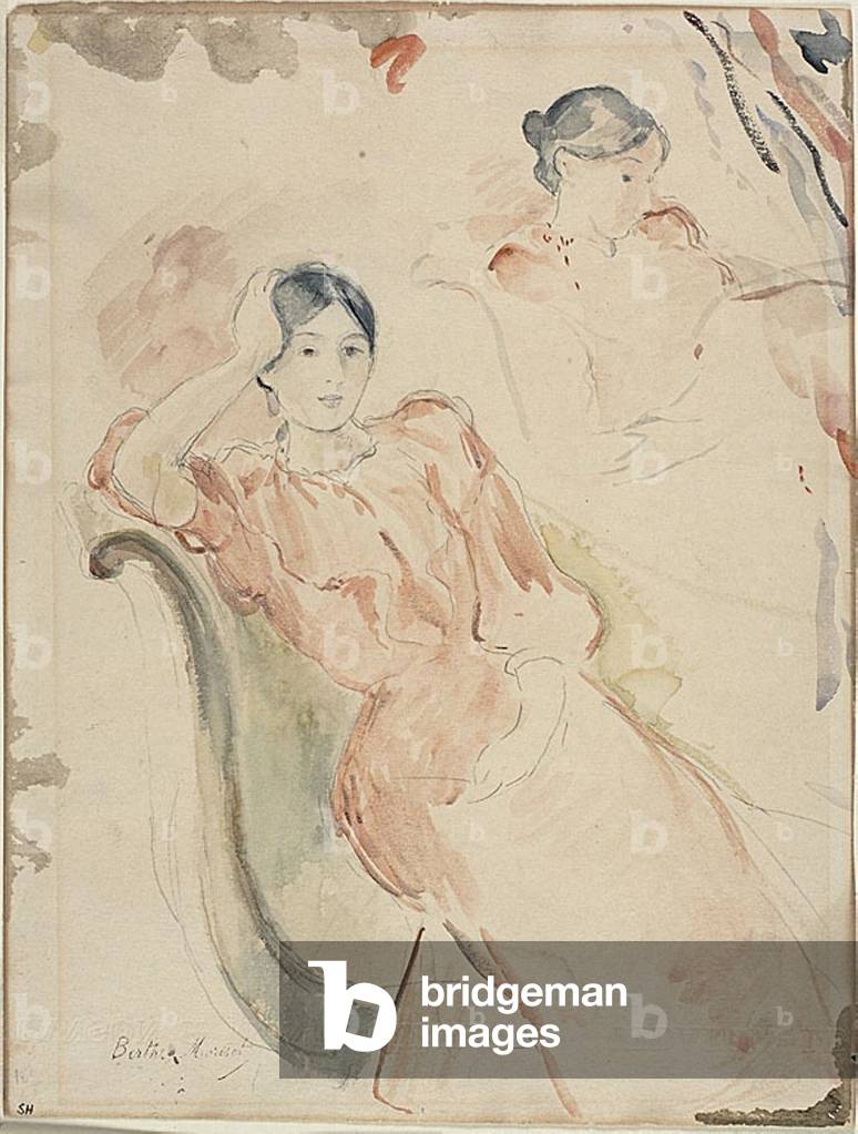 Jeanne Pontillon, 1883-95 (watercolor, over graphite, on ivory wove paper)